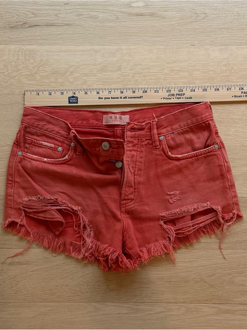 Free People denim cutoff shorts — Size 27